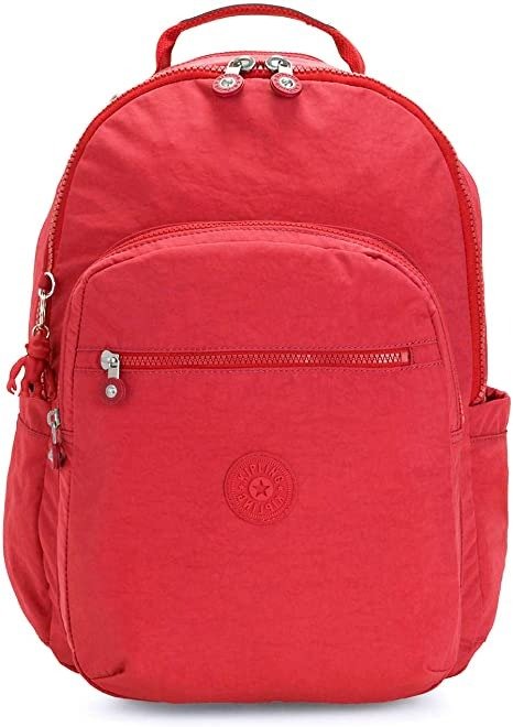 Seoul Small Tablet Backpack, Red Rouge, 6" L X 8.25" H X 2" D