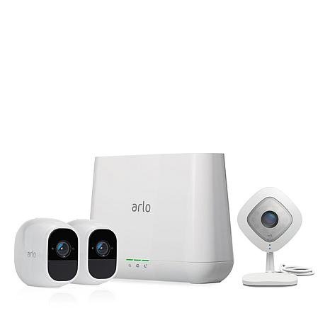 Arlo Pro 2 2摄+Hub套装 带Arlo Q有线摄像头