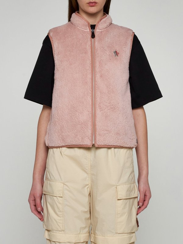 Teddy and nylon reversible vest PINK, MONCLER GRENOBLE |Danielloboutique.it