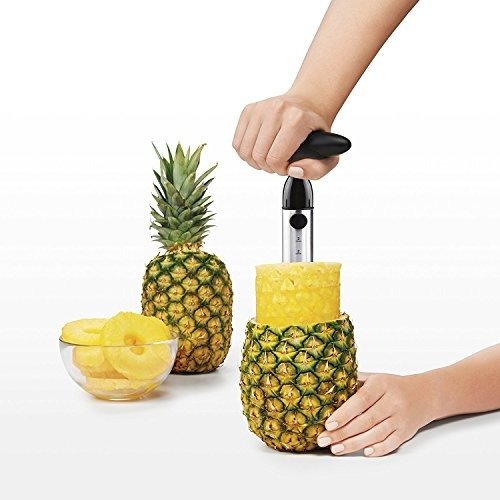Good Grips Stainless Steel Ratcheting Pineapple Slicer with Depth Guide
