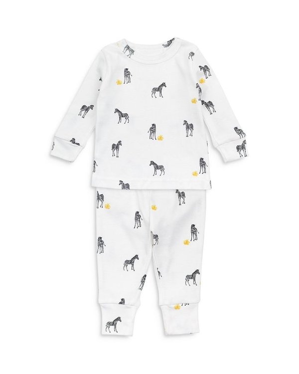 Unisex Zebra Pajama Set - Baby