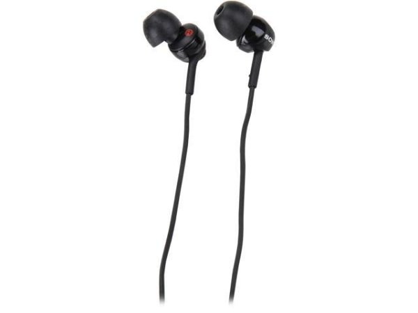 Black MDR-EX110AP/B Monitor In-ear Headphones With Microphone Refurbished