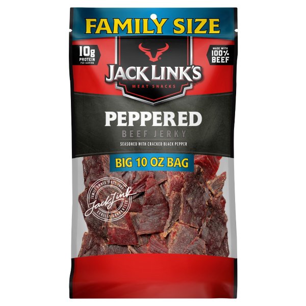 , Beef Jerky, Peppered, 10oz