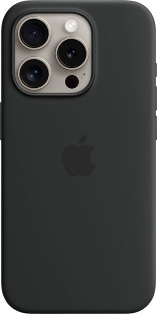 - iPhone 15 Pro Silicone Case with MagSafe - Black