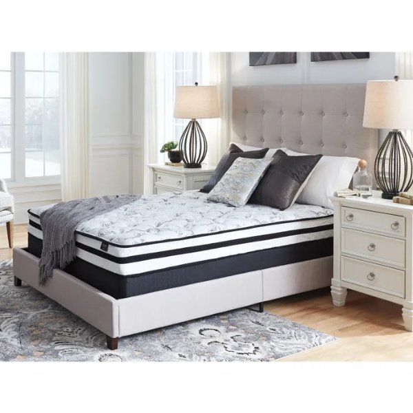 Queen Ashley Chime 8 Inch Innerspring Firm Bed in a Box Mattress