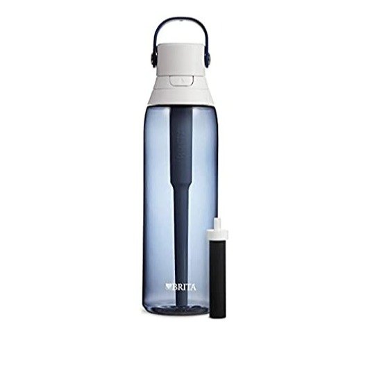 Insulated Filtered Water Bottle with Straw, Reusable, BPA Free Plastic, Night Sky, 26 Ounce