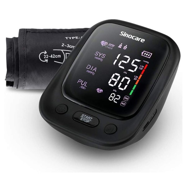 Sinocare Blood Pressure Monitor, Automatic Upper Arm