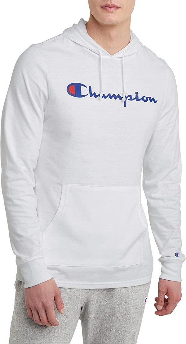 Champion 男士运动长袖衫 白色款促销