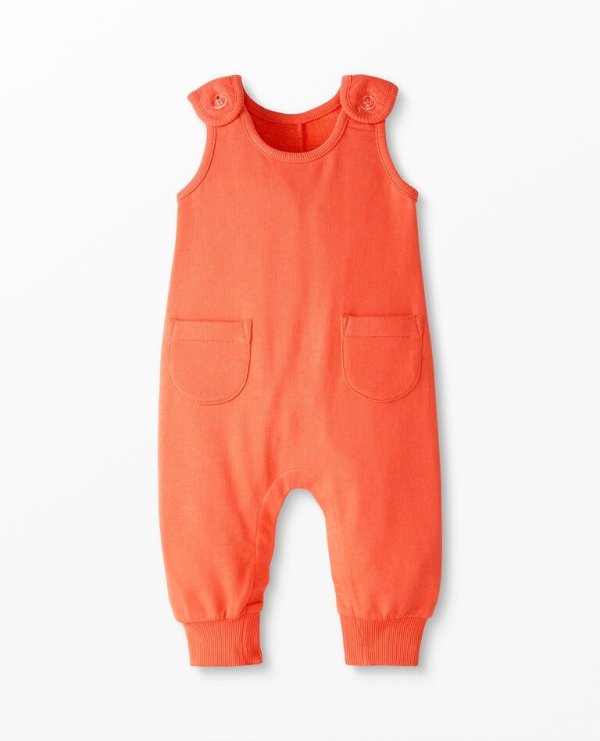 Baby Pocket Overalls In French Terry