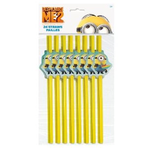 Despicable Me Party Straws, 24ct
