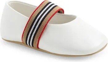 Livvy Icon Stripe Ballet Crib Shoe