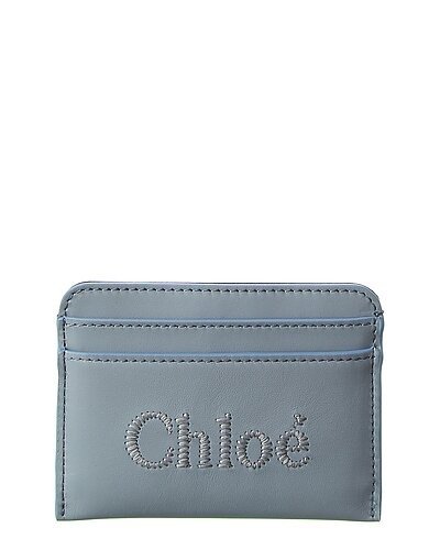 Chloe Sense Leather Card Holder / Gilt