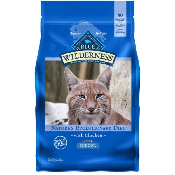 Wilderness Indoor Chicken Recipe Grain-Free Dry Cat Food, 5-lb bag - Chewy.com
