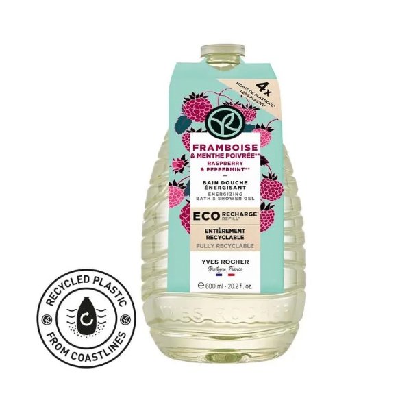 Eco-Refill Raspberry & Peppermint Bath & Shower Gel