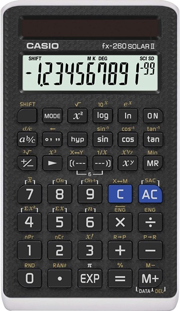 FX 260 Solar II Scientific Calculator 5" x 0.6" x 2.9"