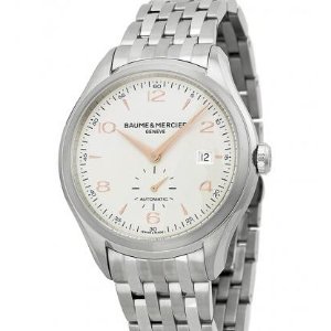 Baume and Mercier Clifton Silver Dial Stainless Steel Men's Watch