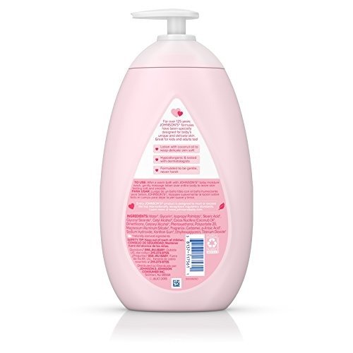 Johnson's Moisturizing Pink Baby Lotion with Coconut Oil, Hypoallergenic, 27.1 fl. oz