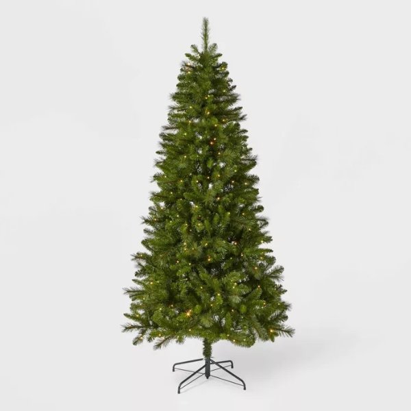 7ft Pre-Lit Douglas Fir Artificial Christmas Tree Bicolor LED Lights - Wondershop&#8482;