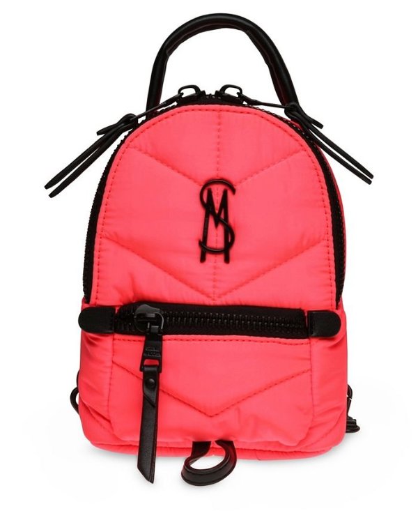 Bjaydon Nylon Quilted Mini Backpack