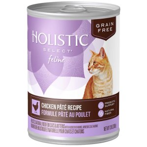 Holistic Select Chicken Pate Recipe Grain-Free Canned Cat & Kitten Food, 13-oz, case of 12