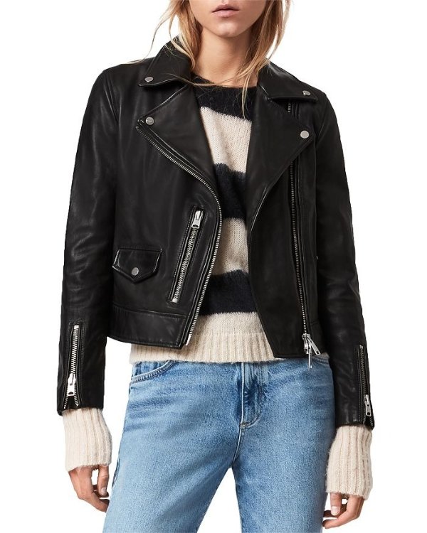 Kara Leather Moto Jacket