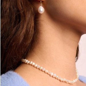 4.4折起+满额5.5折 £20收chockerObjkts 巴洛克珍珠首饰 复古少女风情 新品嫩玫瑰色珍珠