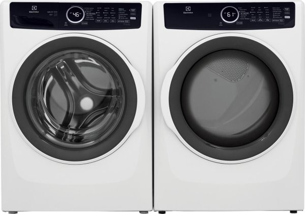 Electrolux ELWADRE4371 Side-by-Side Washer & Dryer Set with Front Load Washer and Electric Dryer in White
