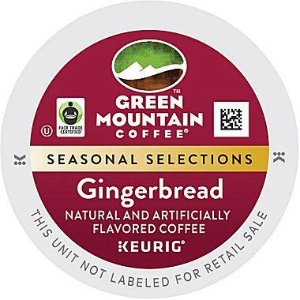 Keurig K-Cup Green Mountain 胶囊咖啡(Gingerbread口味), 24个