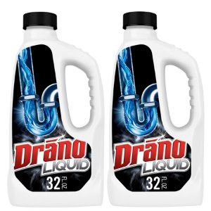 Drano Liquid Drain Cleaner, 32 fl oz, 2 ct