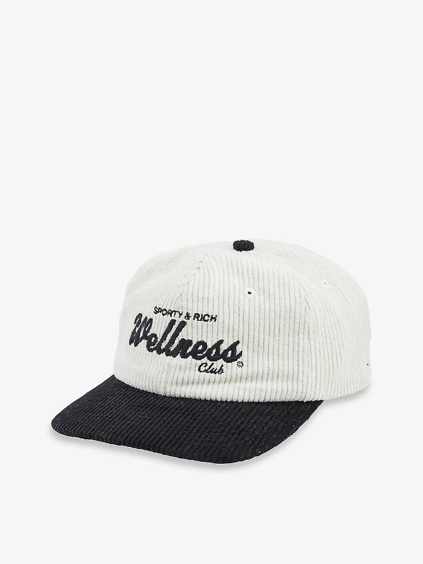 Wellness logo-embroidered cotton baseball cap