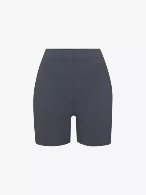 Mid-rise recycled stretch-nylon swim shorts