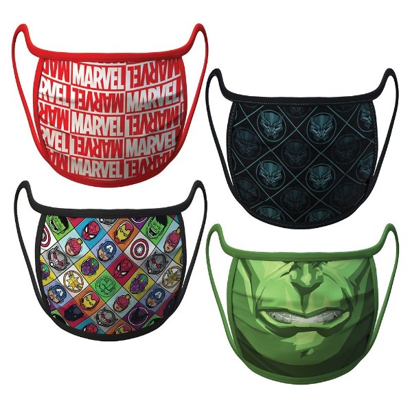 Marvel 主题布口罩4个