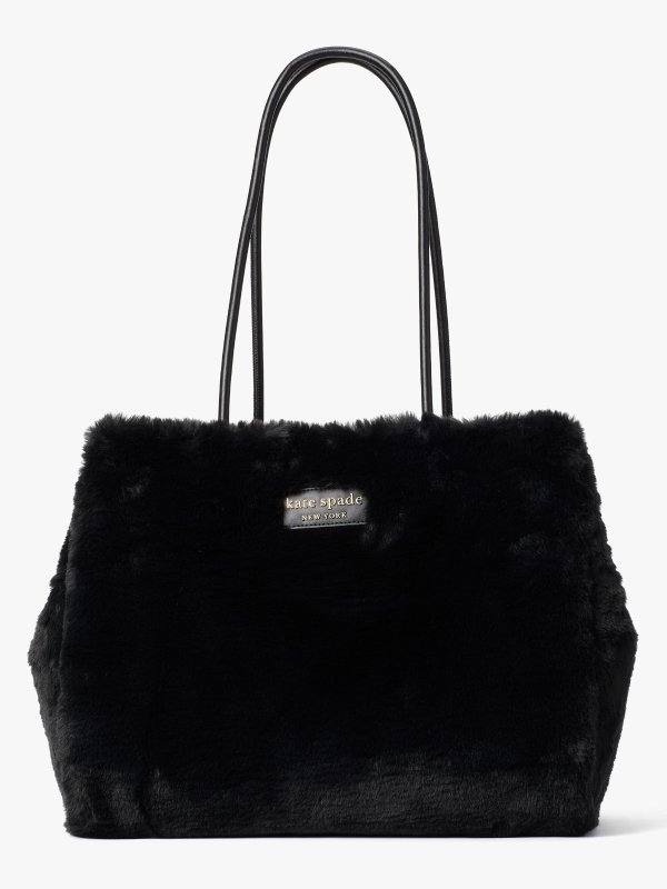 everything faux-fur large tote