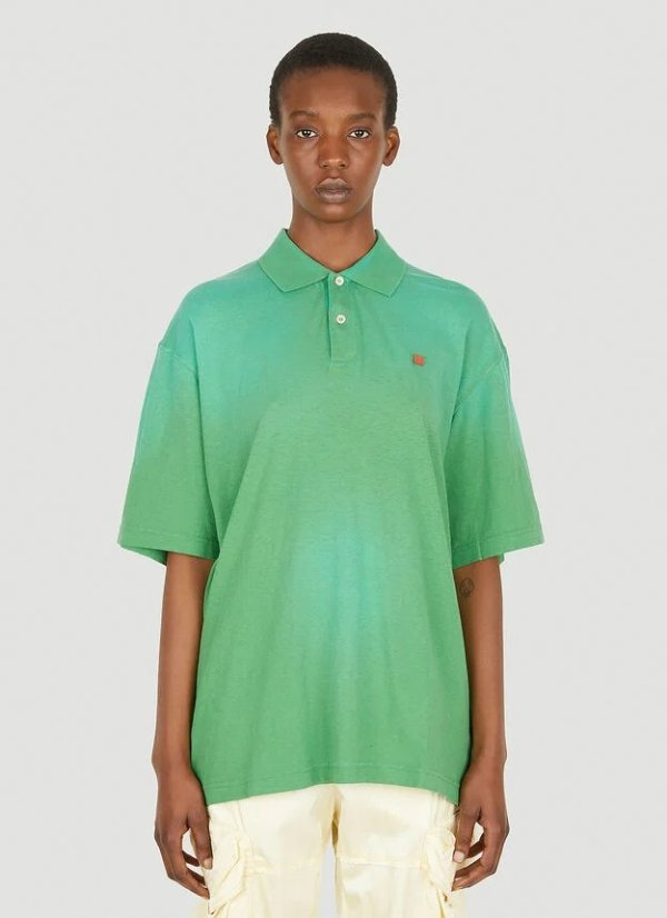 Gradient Polo Shirt in Green
