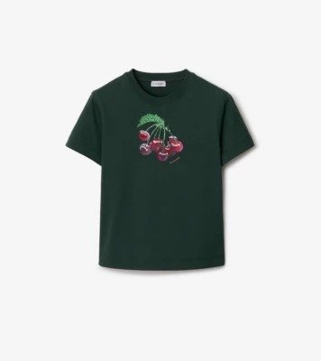 Boxy Crystal Cherry Cotton T-shirtPrice $1,250.00