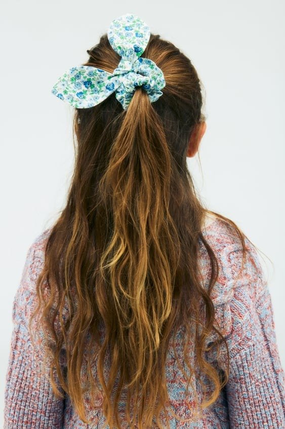 TWO PACK FLORAL BOW SCRUNCHIES LIMITED EDITION