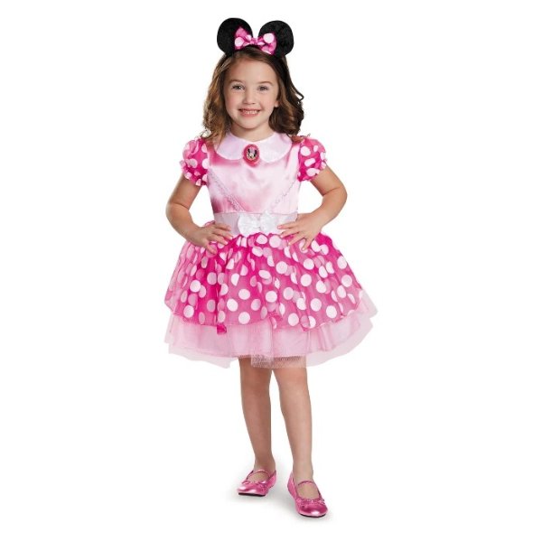 Toddler Girls' Minnie Mouse Halloween Costume Pink