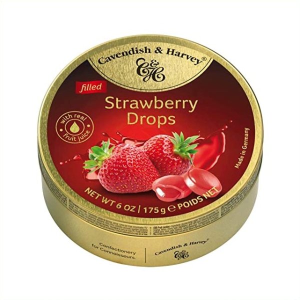 草莓夹心口味硬糖 6oz