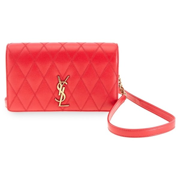 Angie Chain Bag in Diamond-Quilted Lambskin