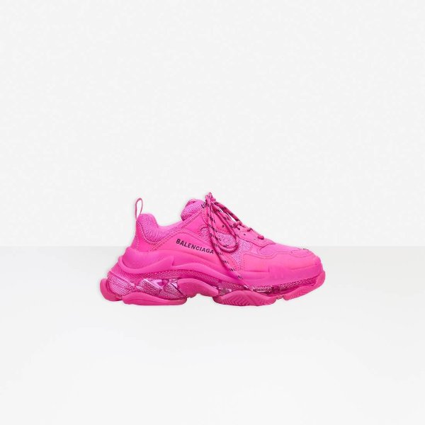 Women's Triple S Clear Sole Sneaker in Pink