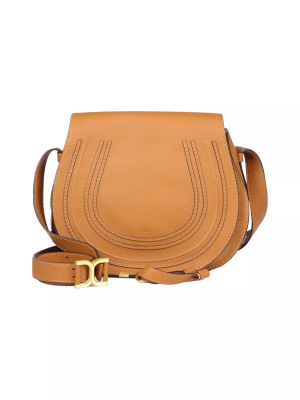 - Medium Marcie Leather Saddle Bag