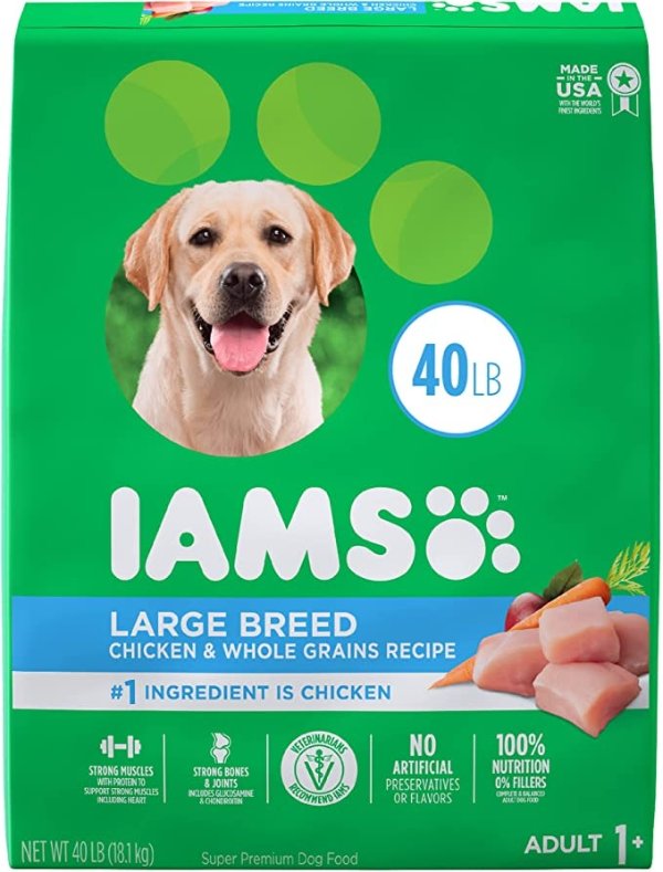 Large Breed Adult Dry Dog Food, Chicken & Lamb