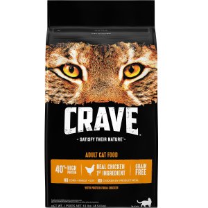 Crave 高蛋白无谷物高级猫粮 10磅