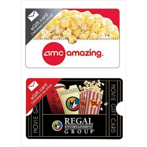 价值 $25 的AMC 影院礼卡/REGAL娱乐集团礼品卡促销