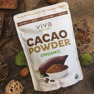 Viva Naturals Certified Organic Cacao Powder,1 LB Bag