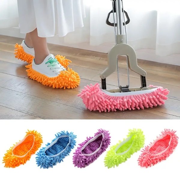 1pc Removable And Washable Slipper Cover Household Floor Cleaning Shoe Cover Sweeping Mop Cover | High-quality & Affordable | Temu