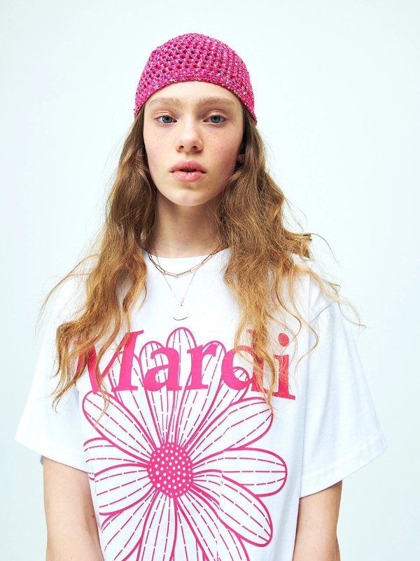 T-shirt Flowermardi_White-violet