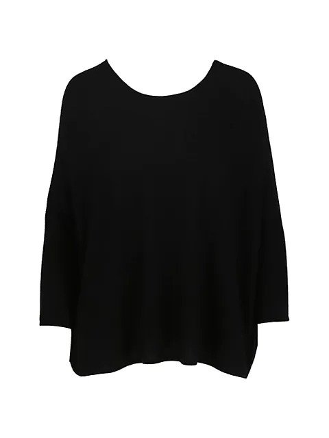 Boatneck Silk, Cotton & Cashmere-Blend Sweater