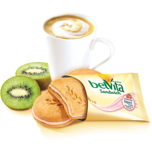 belVita Strawberry Yogurt Creme Sandwich Breakfast Biscuits (5 Count Box, 8.8 oz) (Pack of 6)