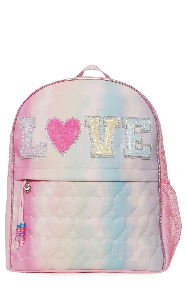 Love For Tie Dye Quilted Backpack